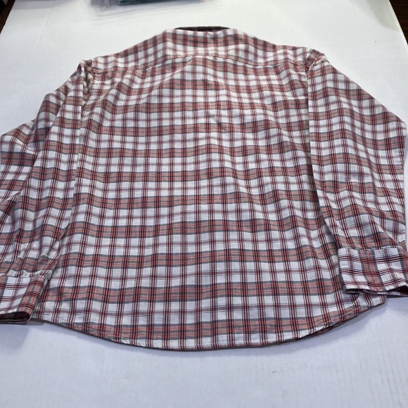 Men’s American Rag size Large button down shirt.  Red plaid - Picture 2 of 4